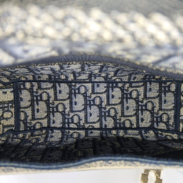 Diorcamp Small Oblique Canvas Blue