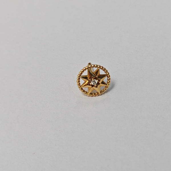 Rose Des Vents 18k Gold Stud Earrings