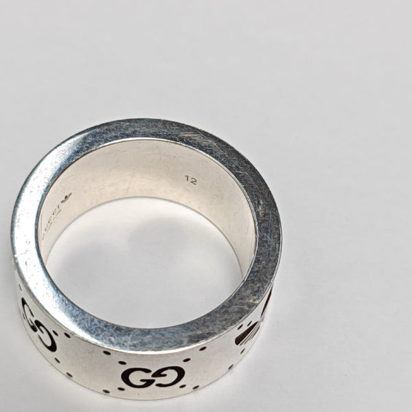 Adidas X Gucci 925 Sterling Silver Ring HK 12