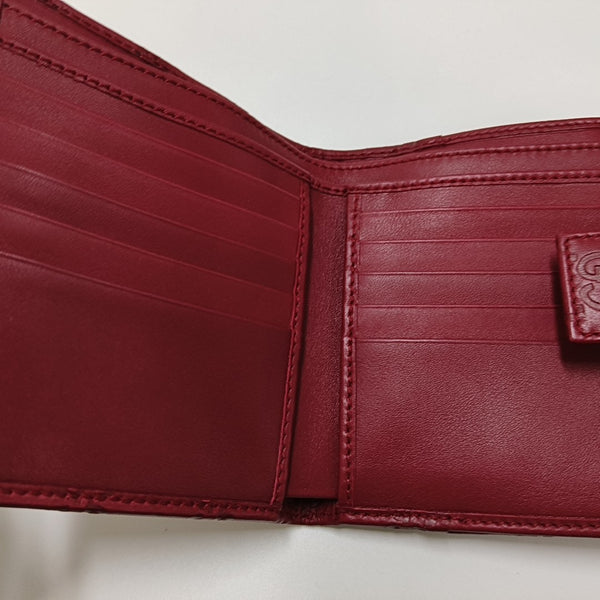 Lovely Monogram Calfskin Red Wallet