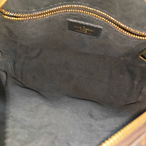 PETITE MALLE Monogram Coated Canvas Brown