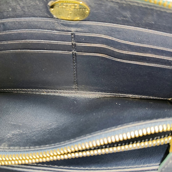 Brand Lambskin Blue Wallet