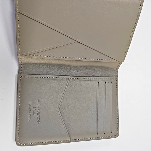 SLENDER Monogram Calfskin Gray Card Holder