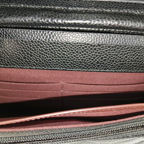 WOC Quilted Grained Calfskin Black