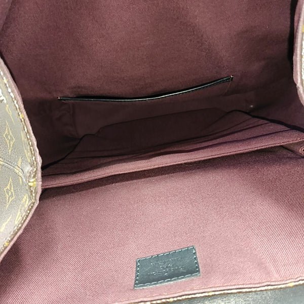 PALK Monogram Coated Canvas Brown