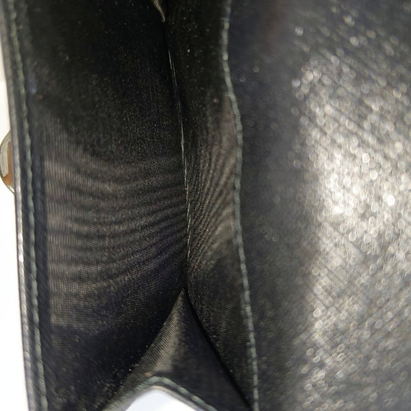 Gancini Small Calfskin Black Wallet
