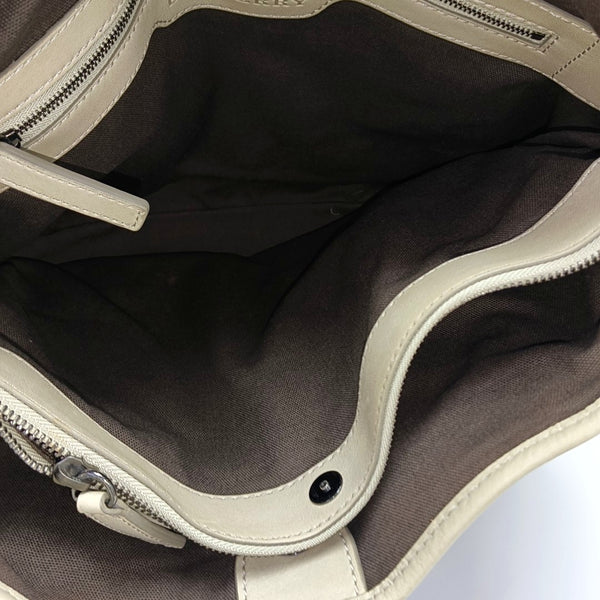 Coated Canvas Tote Bag Gray