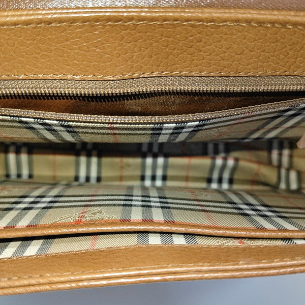 Calfskin Top Handle Bag Brown