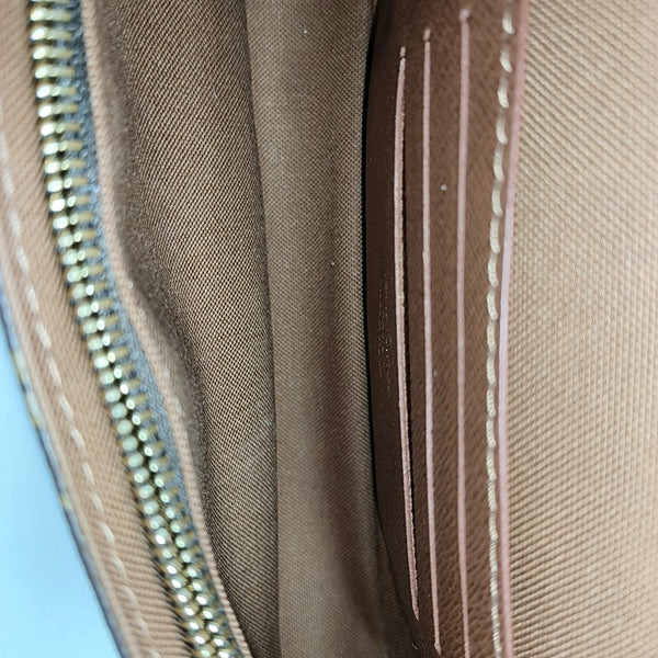 IVY Monogram Coated Canvas Brown