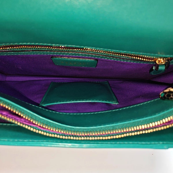 SERPENTI FOREVER Medium Calfskin Green