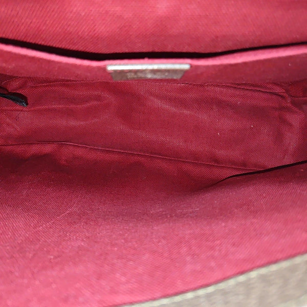 Monogram Coated Canvas Shoulder Bag Brown