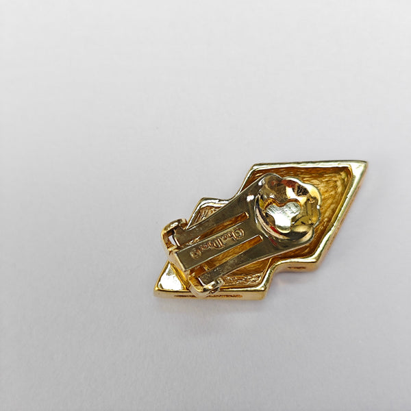 Metal Gold Clip On Earrings