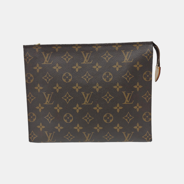 TOILET POCKET 26 Monogram Coated Canvas Brown