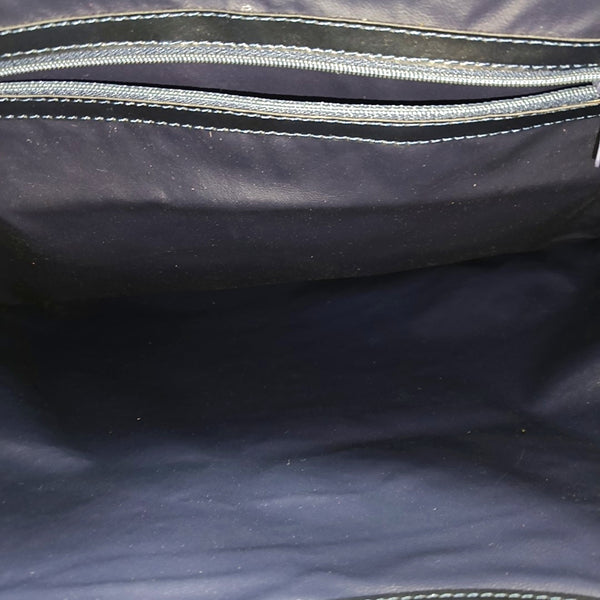 Canvas Top Handle Bag Blue