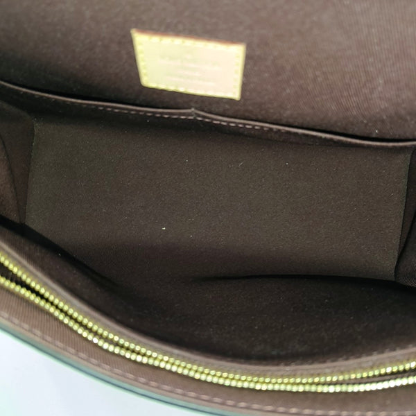 CLUNY BB Monogram Coated Canvas Brown