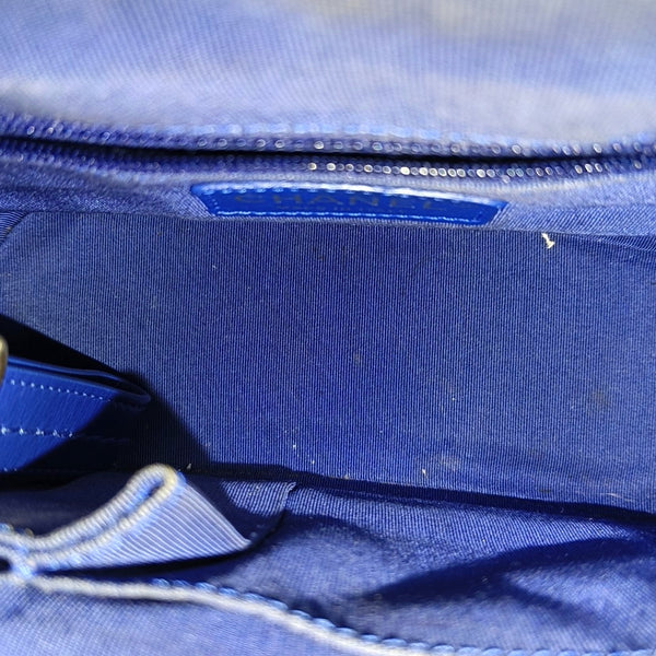 GABRIELLE Small Quilted Calfskin Blue
