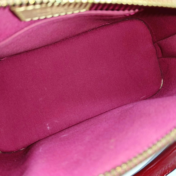 ALMA BB Monogram Patent Leather Red
