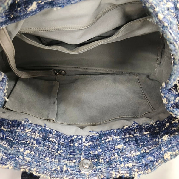 Quilted Calfskin Shoulder Bag Blue