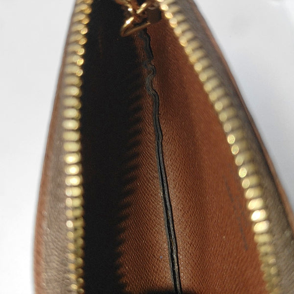 Monogram Coated Canvas Coin Purse Brown