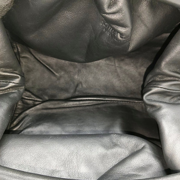 The Pouch Large Lambskin Black
