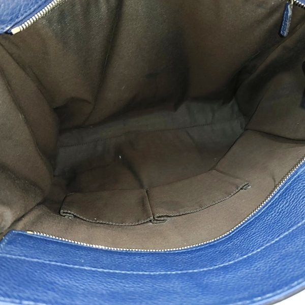 Calfskin Shoulder Bag Blue