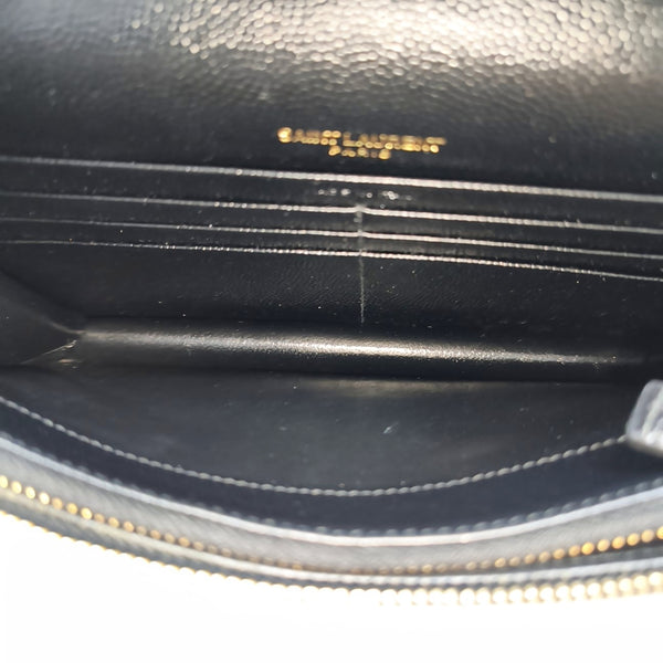 MONOGRAM WOC Chevron Calfskin Black