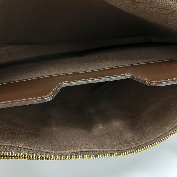 SPENCER Damier Ebene Coated Canvas Brown