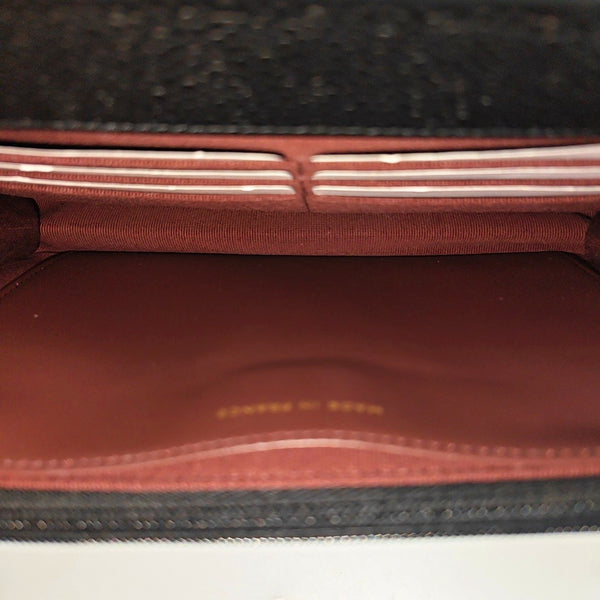 WOC Quilted Grained Calfskin Black