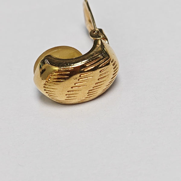 Metal Gold Clip On Earrings