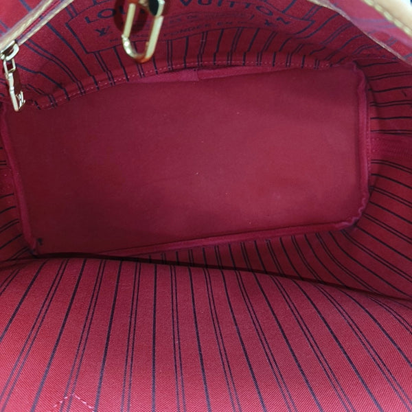 NEVERFULL MM Monogram Coated Canvas Brown