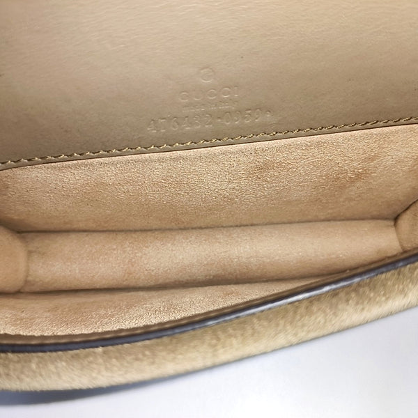 Dionysus Super Mini Monogram Coated Canvas Beige