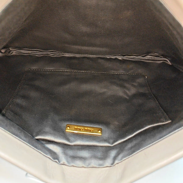 Lambskin Clutch Gray
