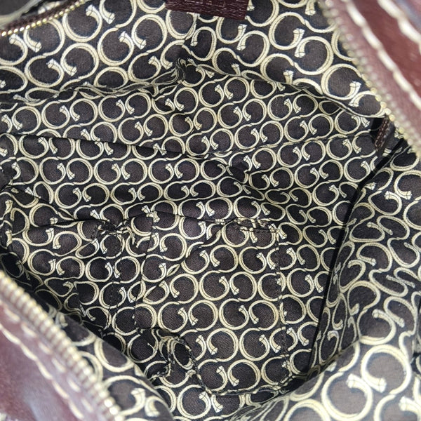 Calfskin Top Handle Bag Brown