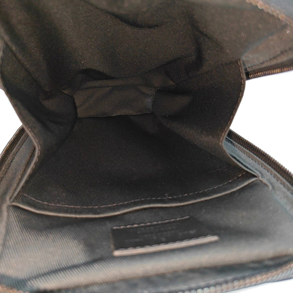 UTILITY SIDE Monogram Coated Canvas Brown