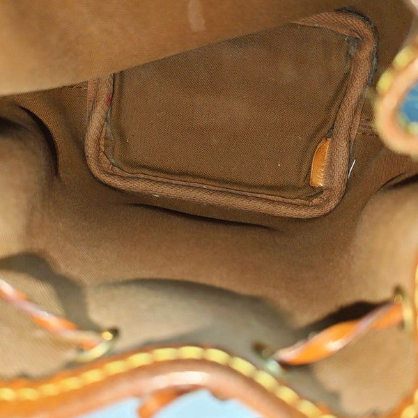 NÉONOÉ Nano Monogram Coated Canvas Brown