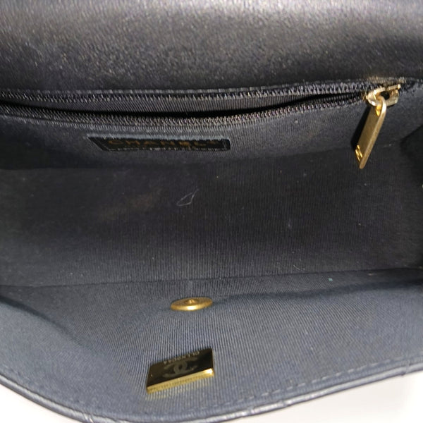Quilted Calfskin Shoulder Bag Black