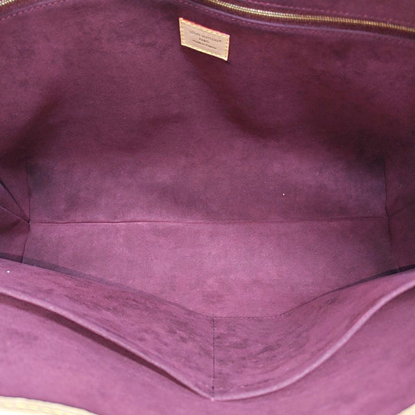 Monogram Coated Canvas Tote Bag Brown