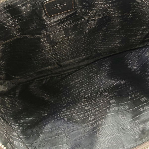 Calfskin Top Handle Bag Brown