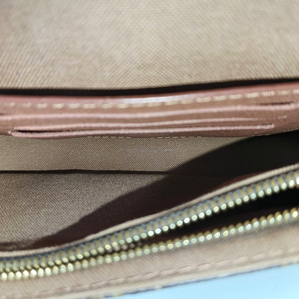 IVY Monogram Coated Canvas Brown