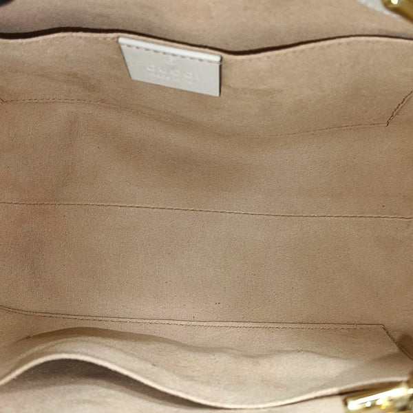 Padlock Small Monogram Coated Canvas Beige