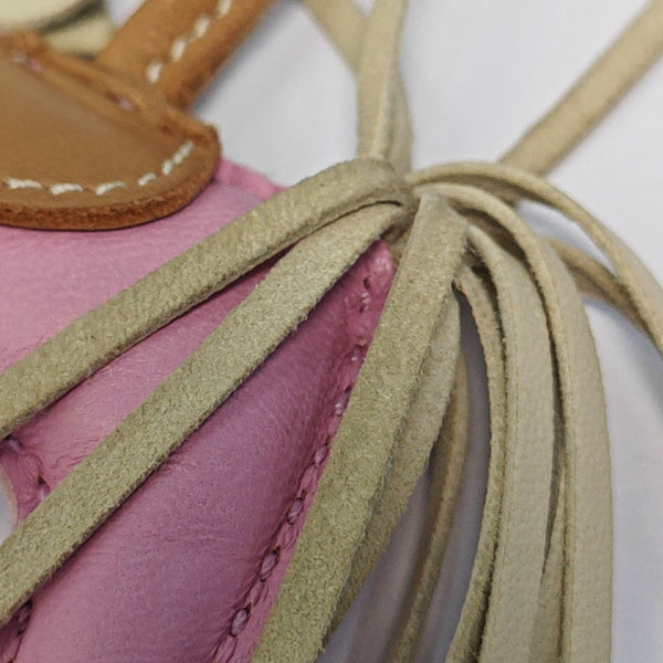 Leather Bag Charm Multicolor
