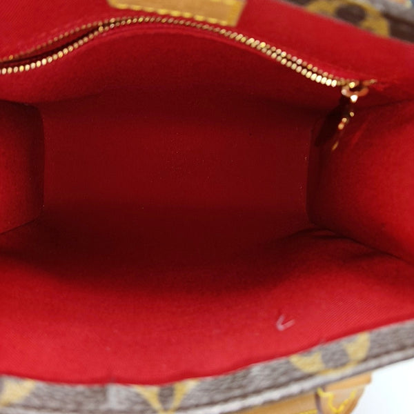 SAC PLAT BB Monogram Coated Canvas Brown