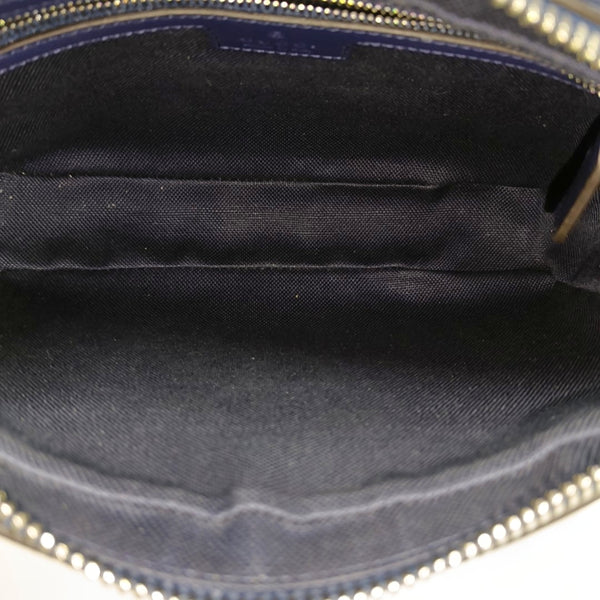 Monogram Coated Canvas Crossbody Bag Small Blue