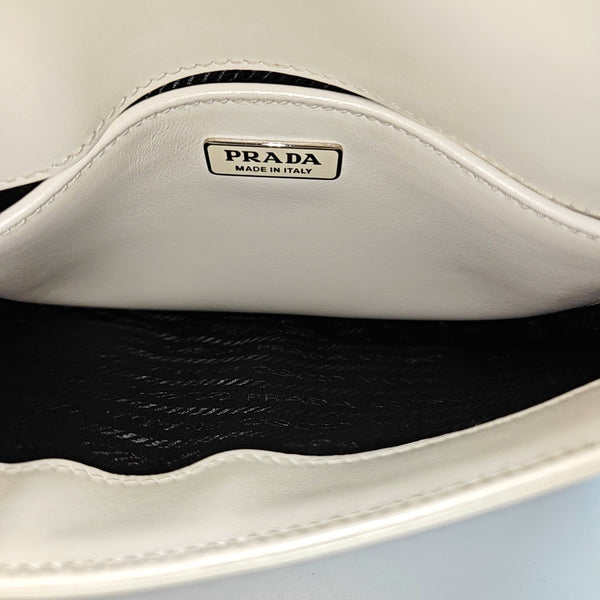 Cleo Saffiano Calfskin White
