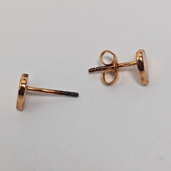 925 Sterling Silver Rose Gold Stud Earrings