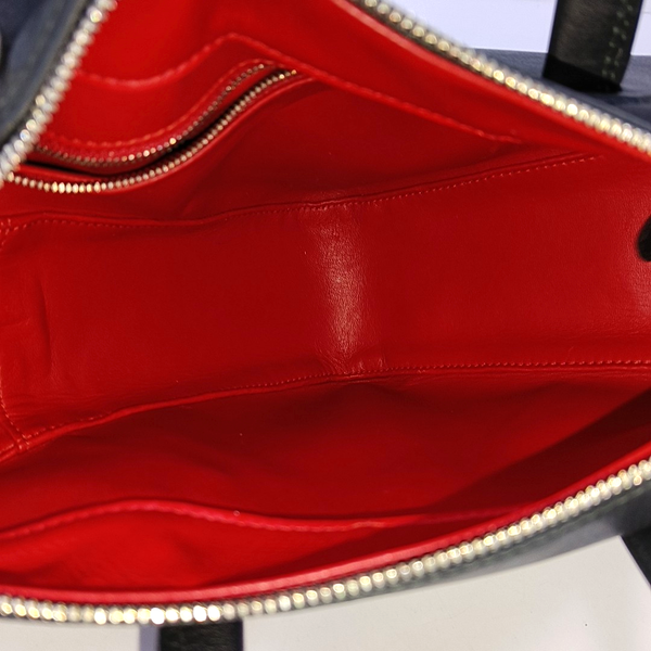 Triangle Small Calfskin Black