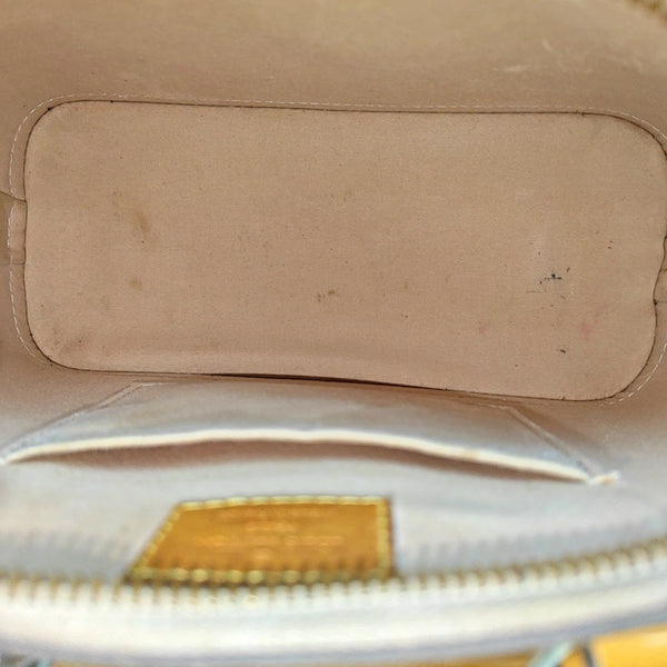 ALMA BB Monogram Patent Leather Yellow