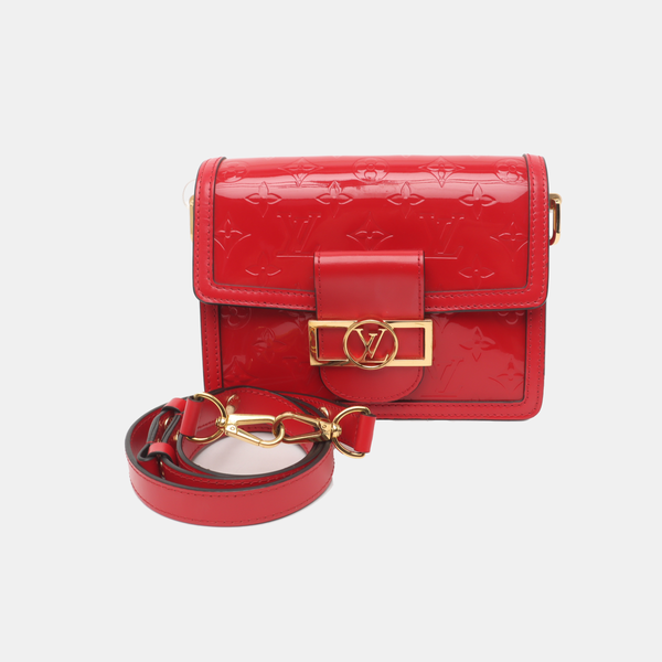 DAUPHINE Mini Patent Leather Red