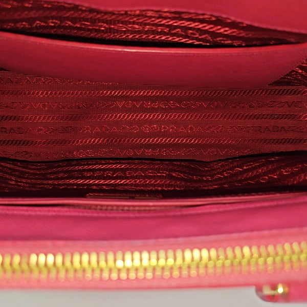 Galleria Small Saffiano Calfskin Red