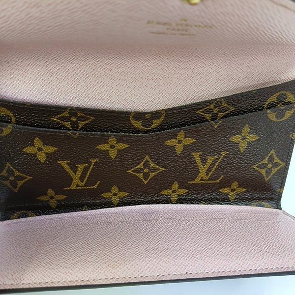 JOSÉPHINE Monogram Coated Canvas Brown Wallet